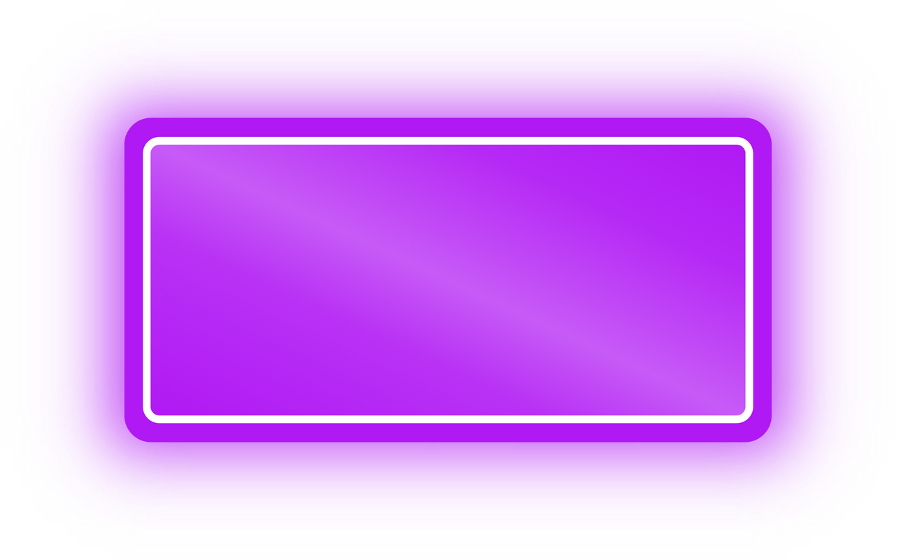 Neon Purple Rectangle Banner, Neon Rectangle