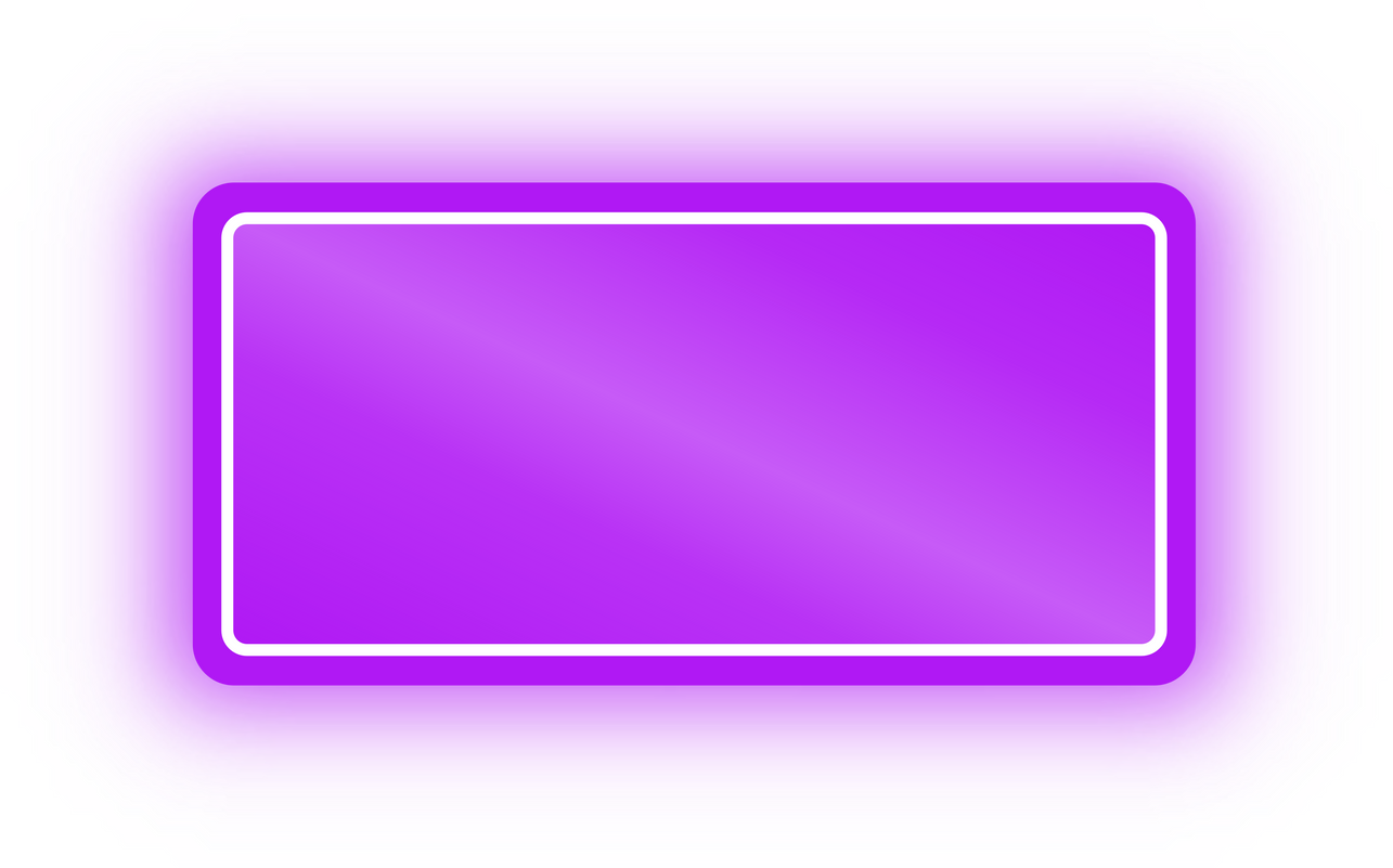 Neon Purple Rectangle Banner, Neon Rectangle